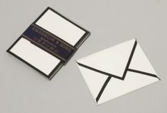 1944.9.129 Black-edged mourning envelopes, used by Sir Arthur Evans after the death of his wife.